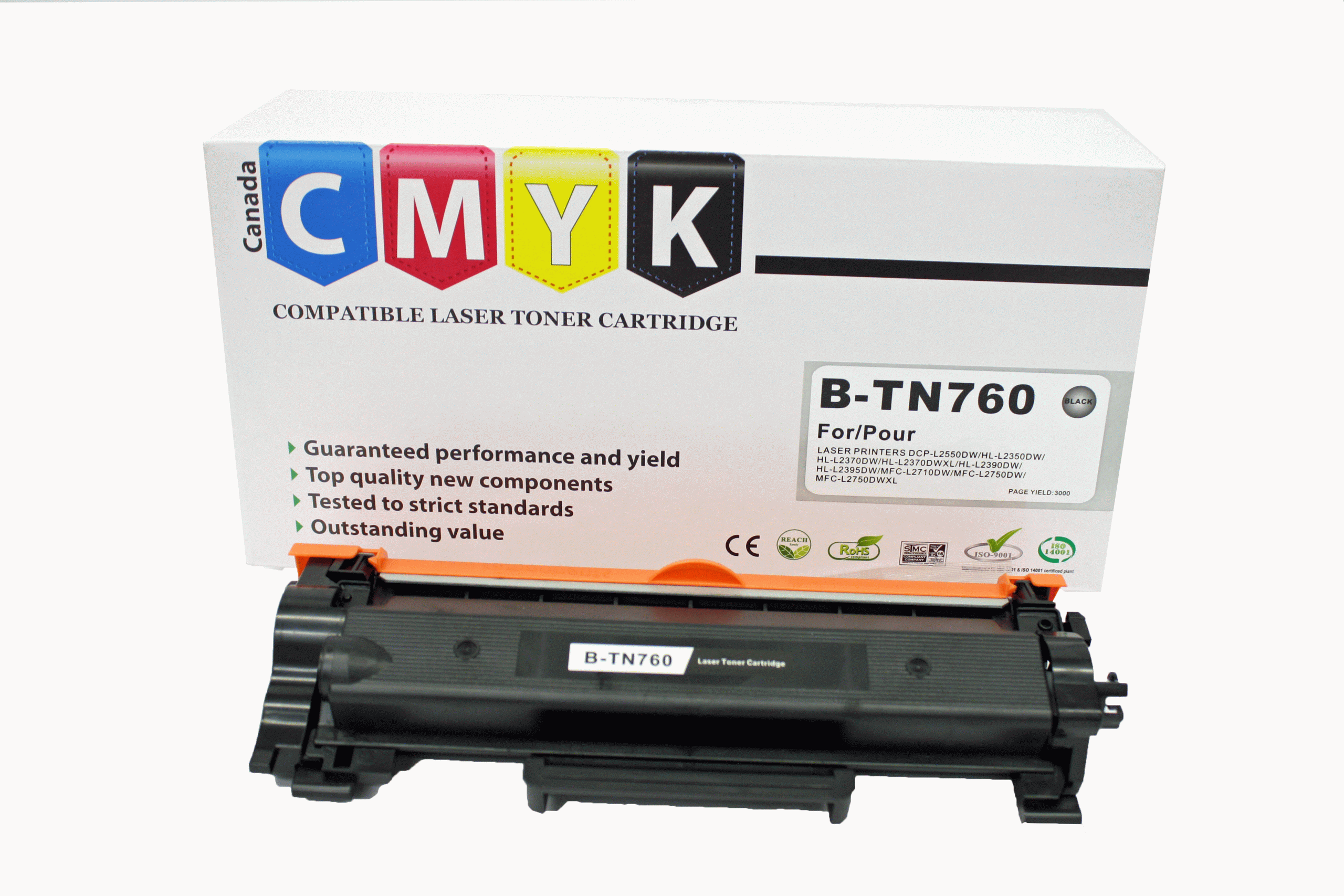 TN760 Toner Cartridge Compatible for Brother MFC-L2710DW MFC